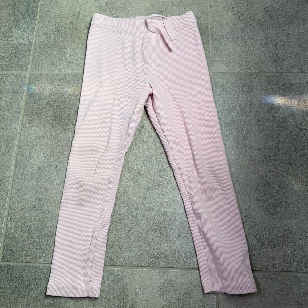 Zara Toddler Girl Light Pink Ribbed Leggings